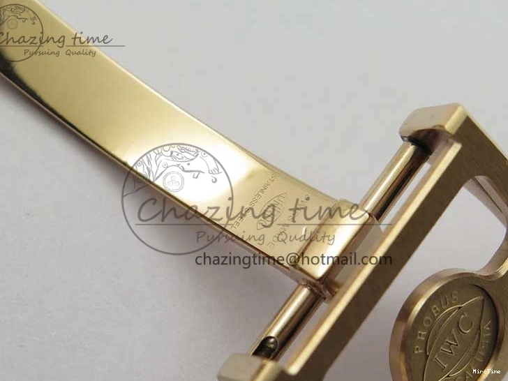 MIROTIME 0307 Elegant Portugieser Perpetual Calendar IW503302 RG V9F 1:1 Best Edition Gray Dial on Black Leather Strap A 7096